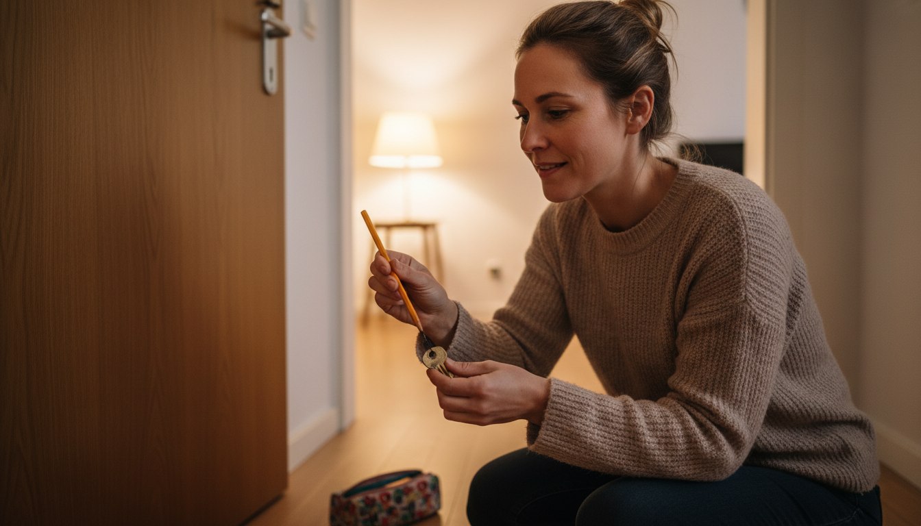 Das Ende des nervigen Quietschens: Warum ein Bleistift der beste Freund Ihrer Türschlösser ist