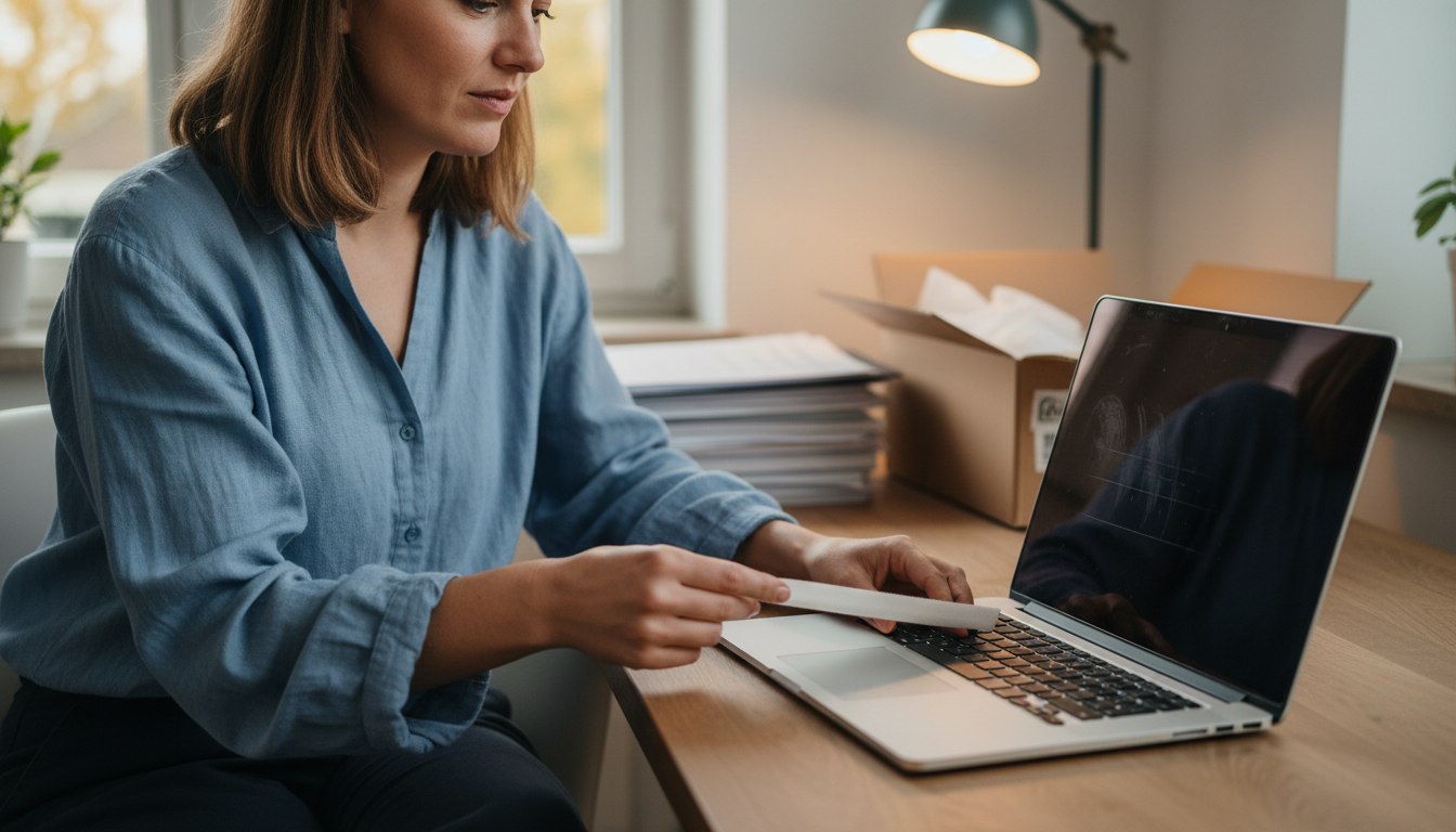 Das leise Echo der Tastatur auf dem Bildschirm