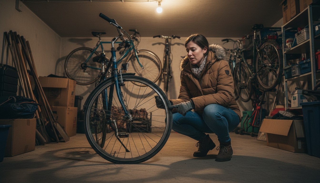 Das schleichende Ende der Fahrradreifen im Winterquartier