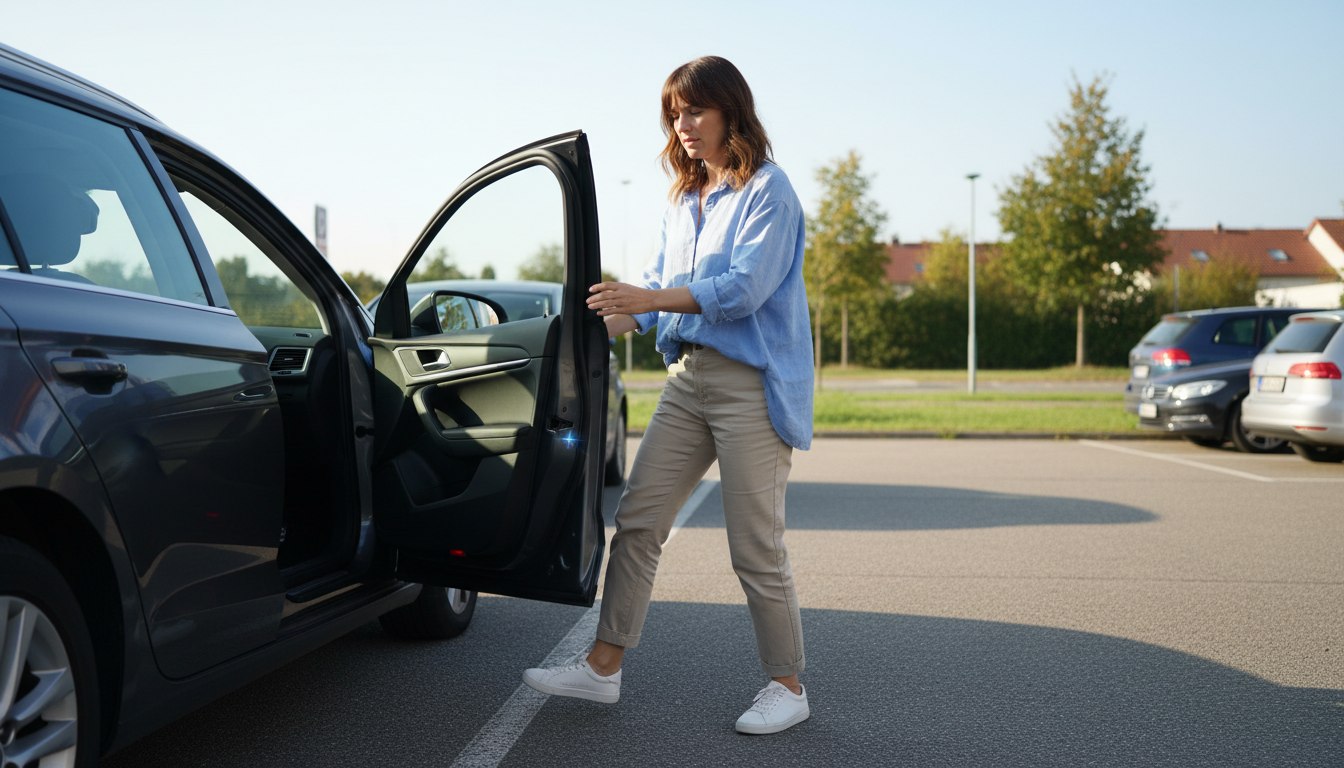 Der kleine Schlag beim Aussteigen