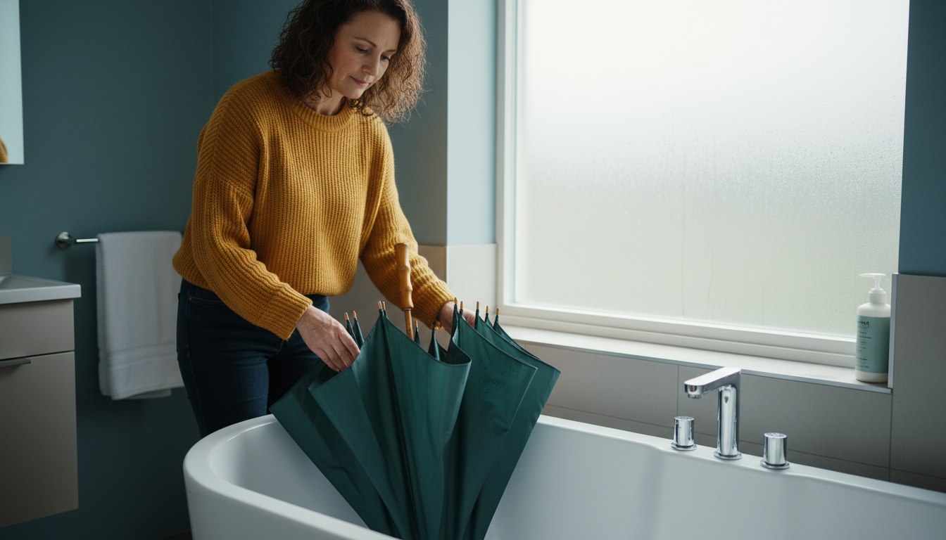 Der stille Tod im Schirmständer: Warum ein kleiner Handgriff im Bad den Unterschied macht