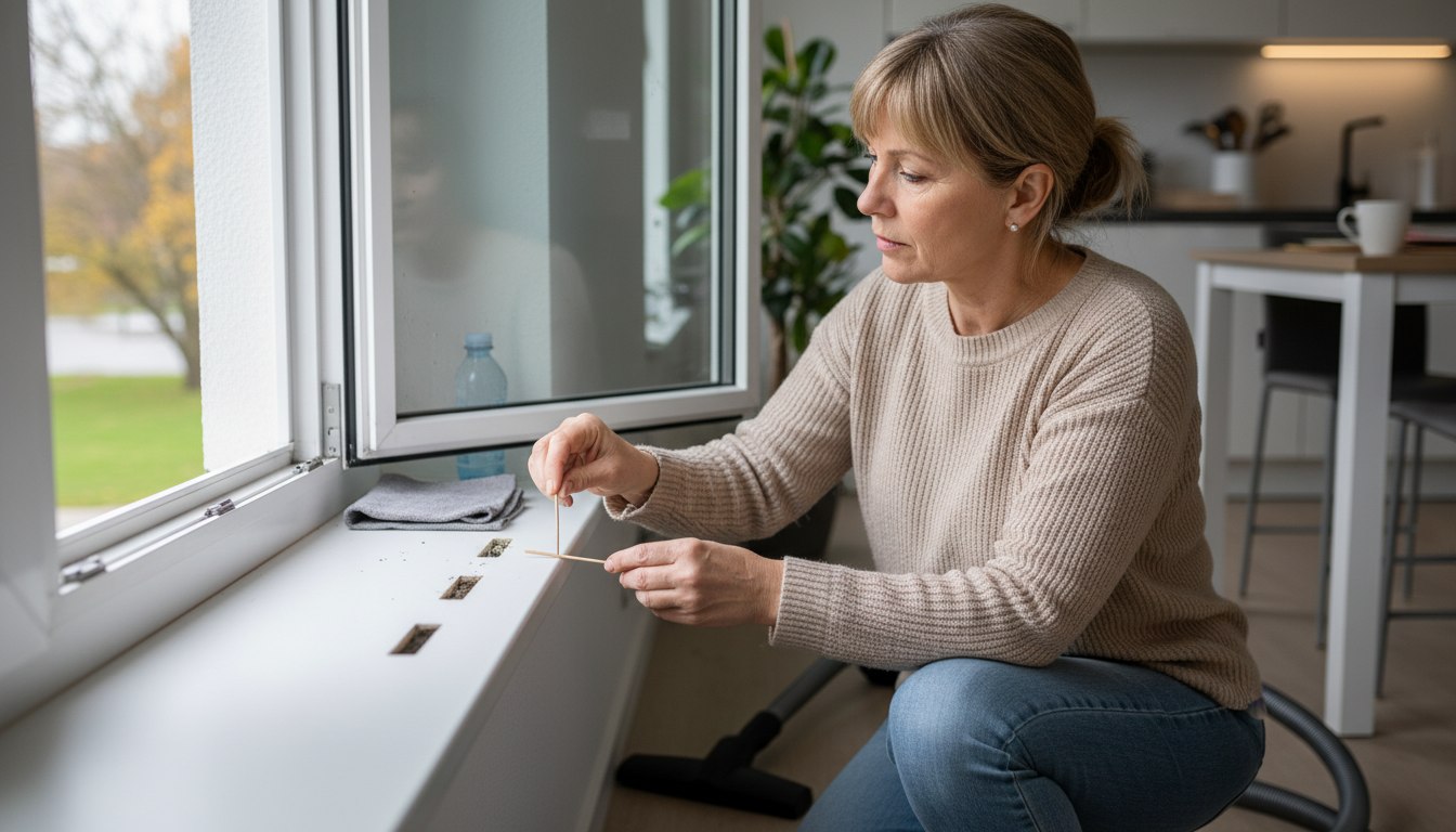 Der vergessene Schlitz: Warum Fenster trotz Putzen von innen feucht werden