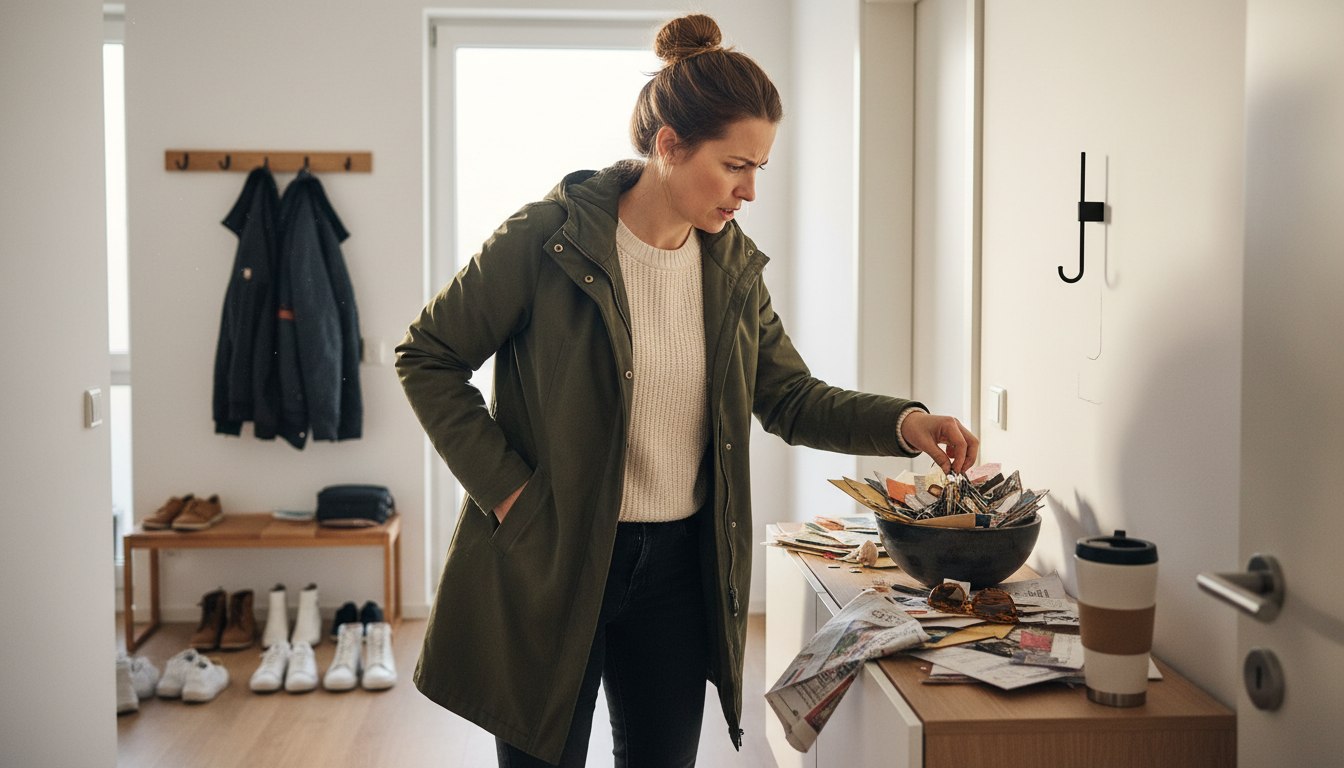 Die Drei-Minuten-Falle an der Wohnungstür: Warum das Ablegen des Schlüssels oft der größte Zeitdieb ist
