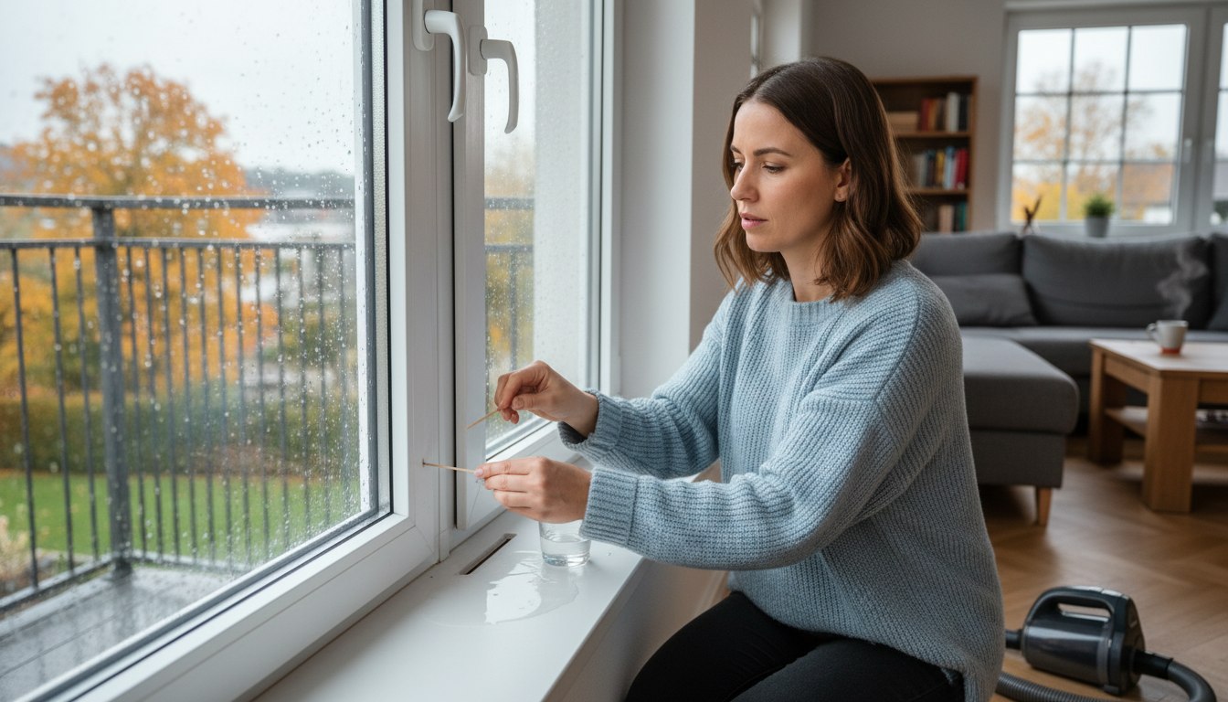 Die kleinen Schlitze am Fensterrahmen