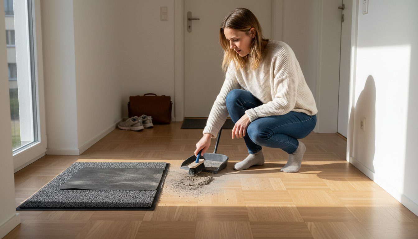 Die unsichtbare Staubfalle im Flur: Warum Ihre Fußmatte oft das Gegenteil von Sauberkeit bewirkt