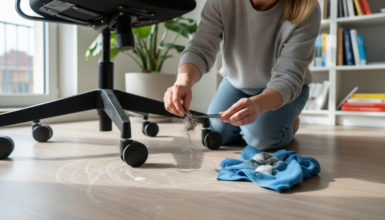 Das leise Mahlen unter dem Schreibtisch: Warum Ihr Bürostuhl heimlich den Boden ruiniert