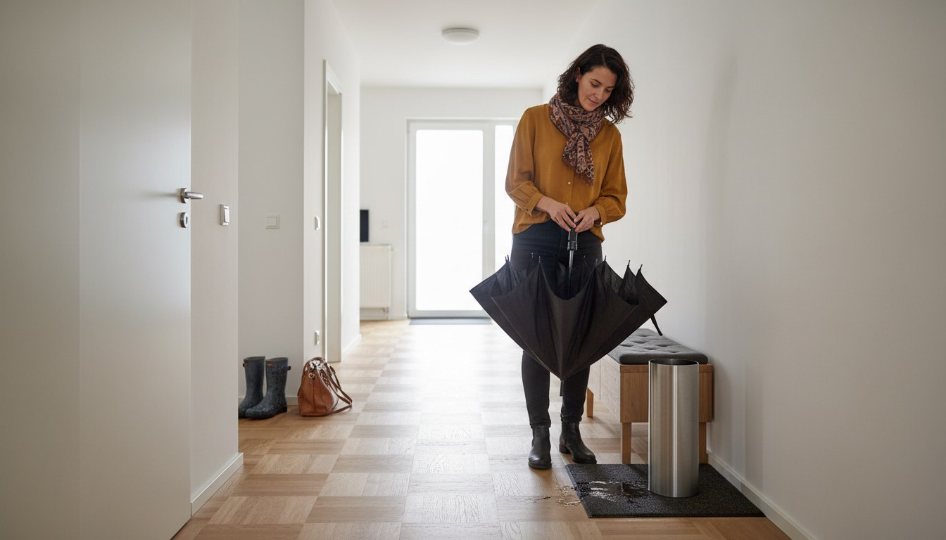 Wer nach einem herbstlichen Regenschauer die Wohnungstür öffnet, möchte meist n…