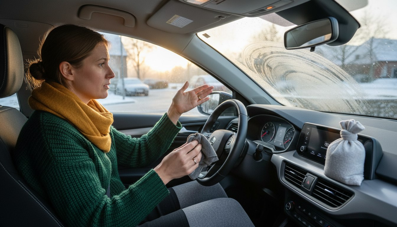 Der lautlose Beifahrer gegen die morgendliche Sichtbehinderung