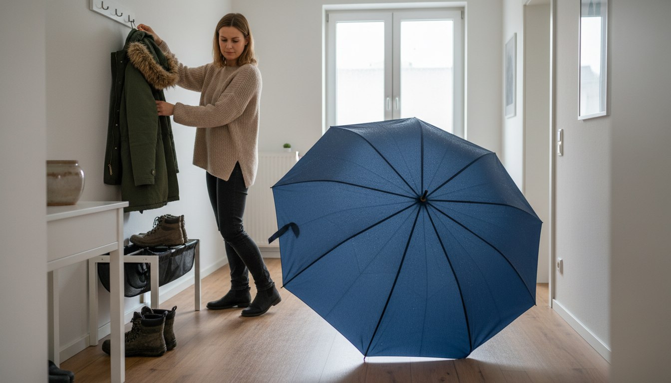 Der aufgespannte Irrtum im Flur