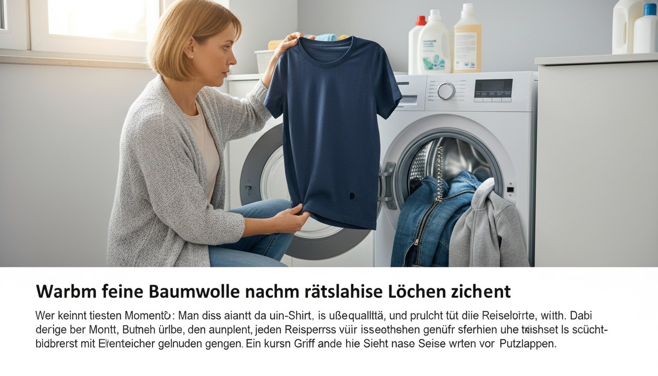 Warum feine Baumwolle nach der Wäsche oft rätselhafte Löcher zeigt