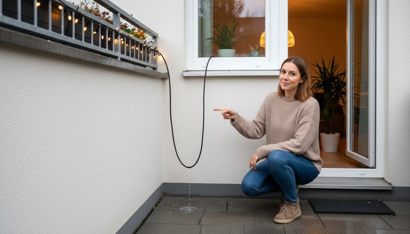 Die kleine Kurve, die das Haus vor Feuchtigkeit schützt