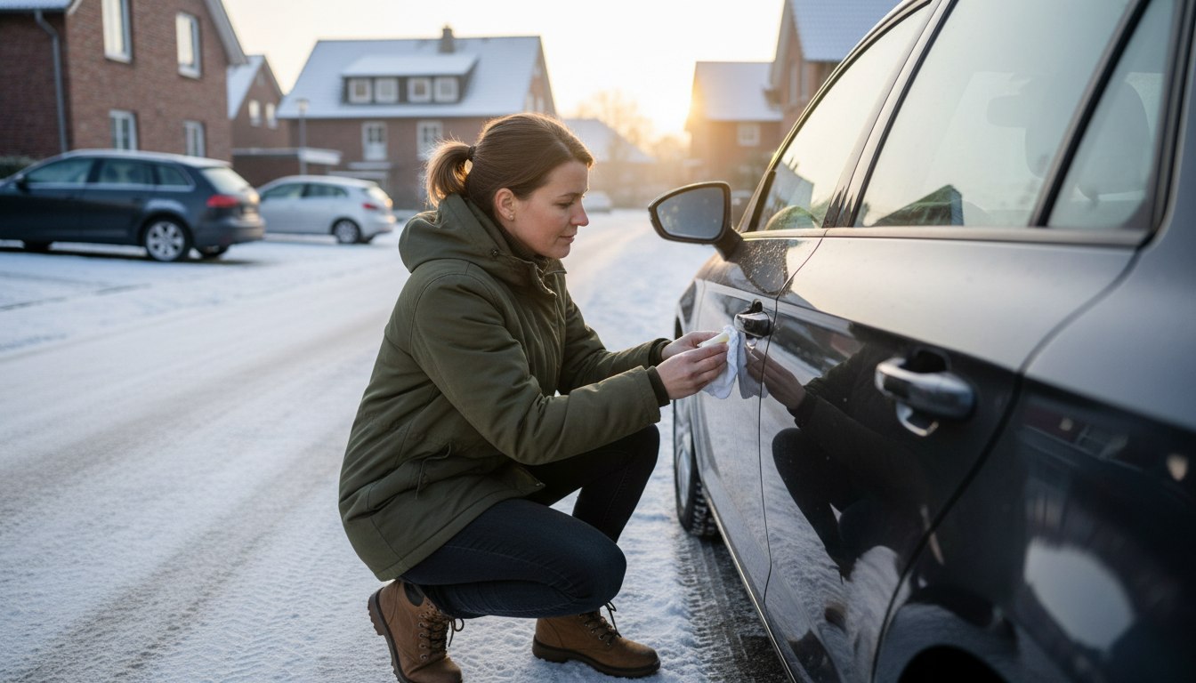Warum ein simpler Lippenstift im Winter zum besten Freund für das Auto wird
