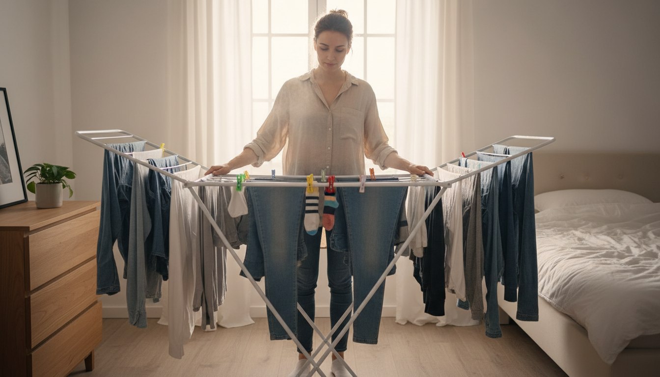 Warum die „Lücke in der Mitte“ beim Wäscheaufhängen den entscheidenden Unterschied macht