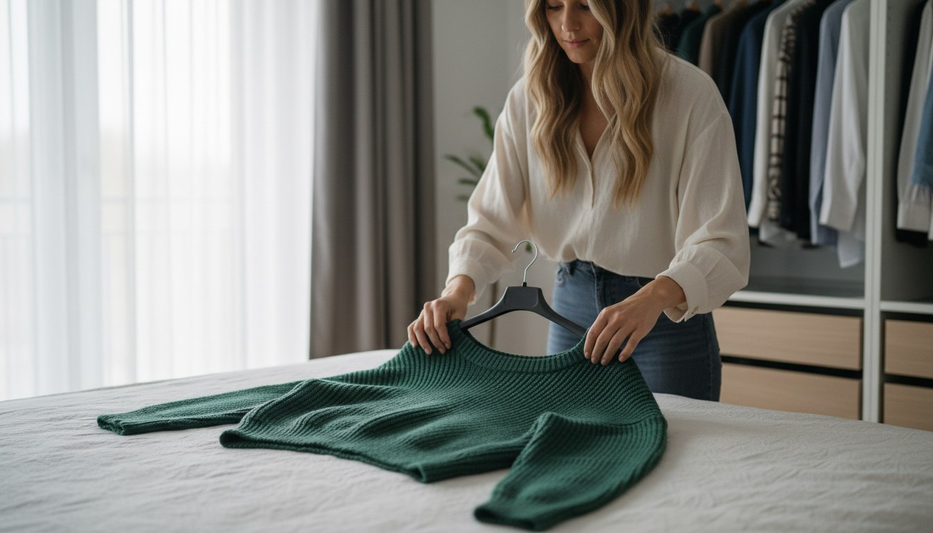 Schluss mit den „Hörnern“ in der Schulter: Warum wir Pullover seit Jahren falsch aufhängen