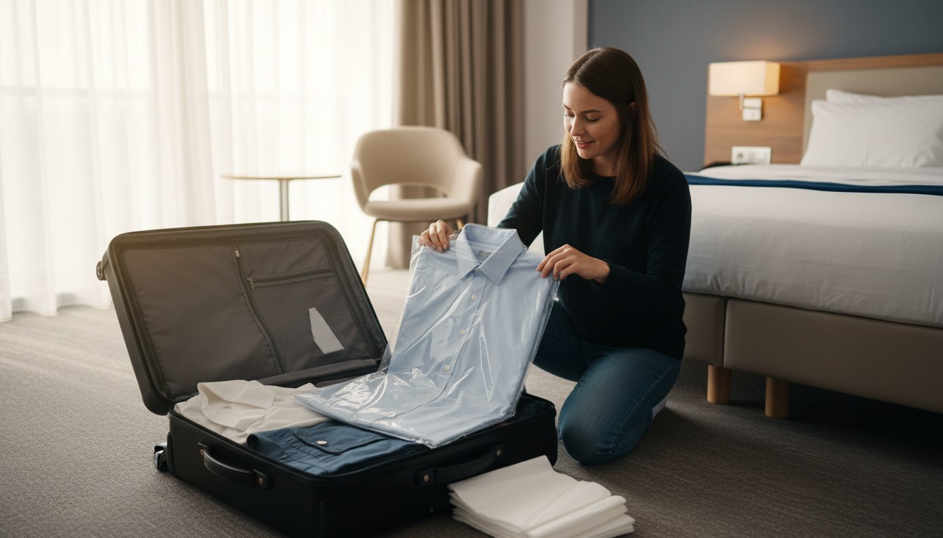 Das Geheimnis glatter Hemden im Koffer