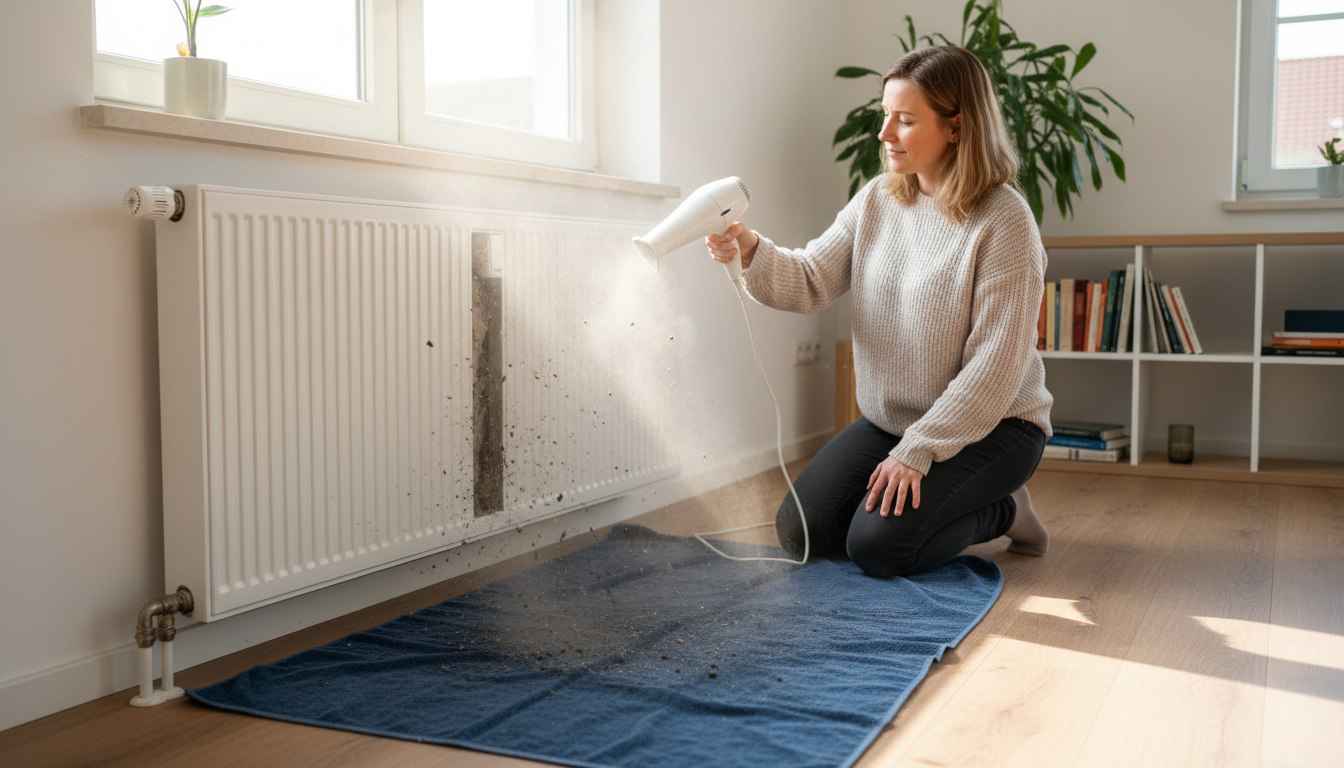 Die unsichtbare Staubmauer: Warum ein einfacher Föhn-Trick jetzt Ihr Wohnklima rettet