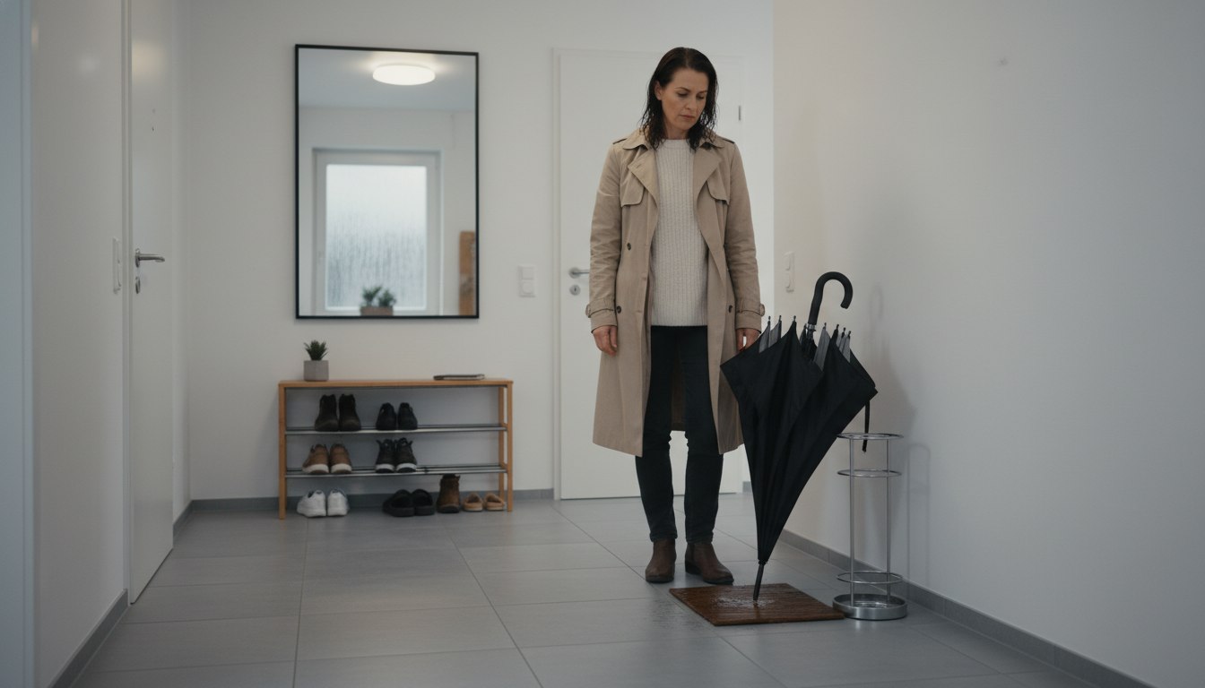 Der nasse Gruß im Flur: Warum der Schirmständer oft die schlechteste Wahl für regnerische Tage ist