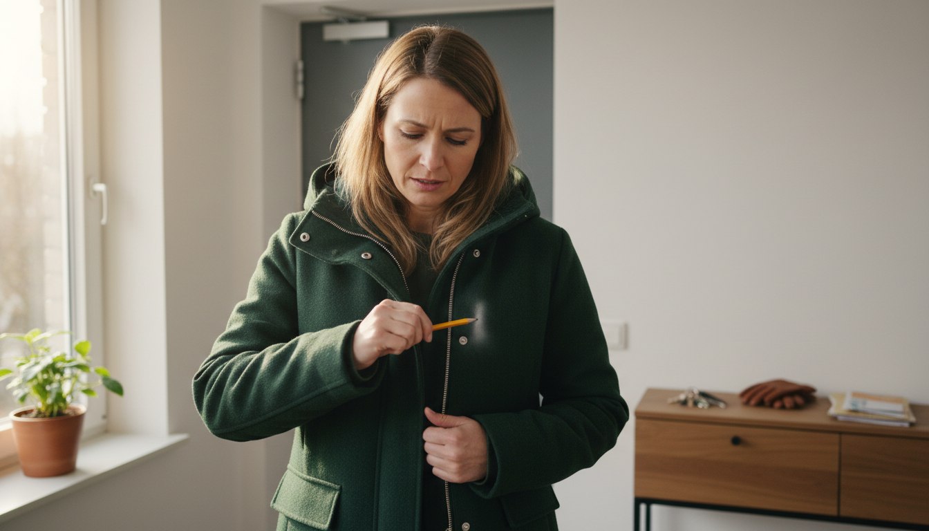 Wenn der Wintermantel plötzlich hakt