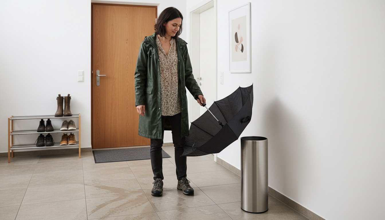 Warum der Regenschirm im Flur oft falsch parkt