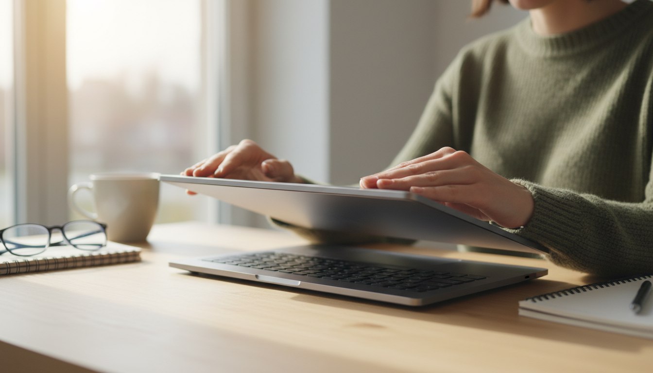 Der einseitige Griff: Warum das Aufklappen des Laptops oft falsch läuft