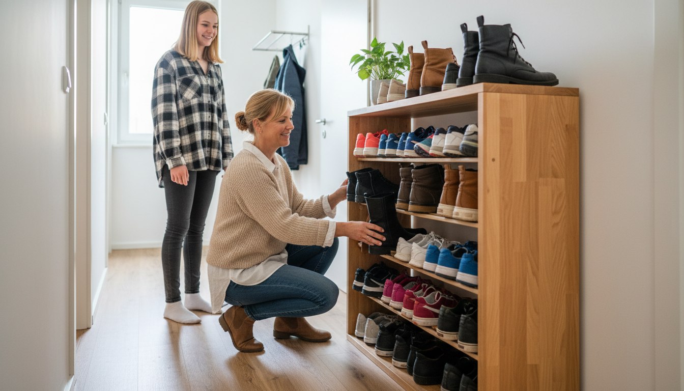 Der Trick mit der Ferse: Warum wir unsere Schuhe bisher alle falsch ins Regal gestellt haben