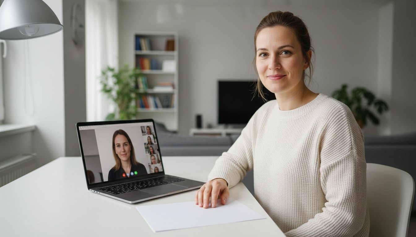 Der weiße Reflektor auf dem Schreibtisch