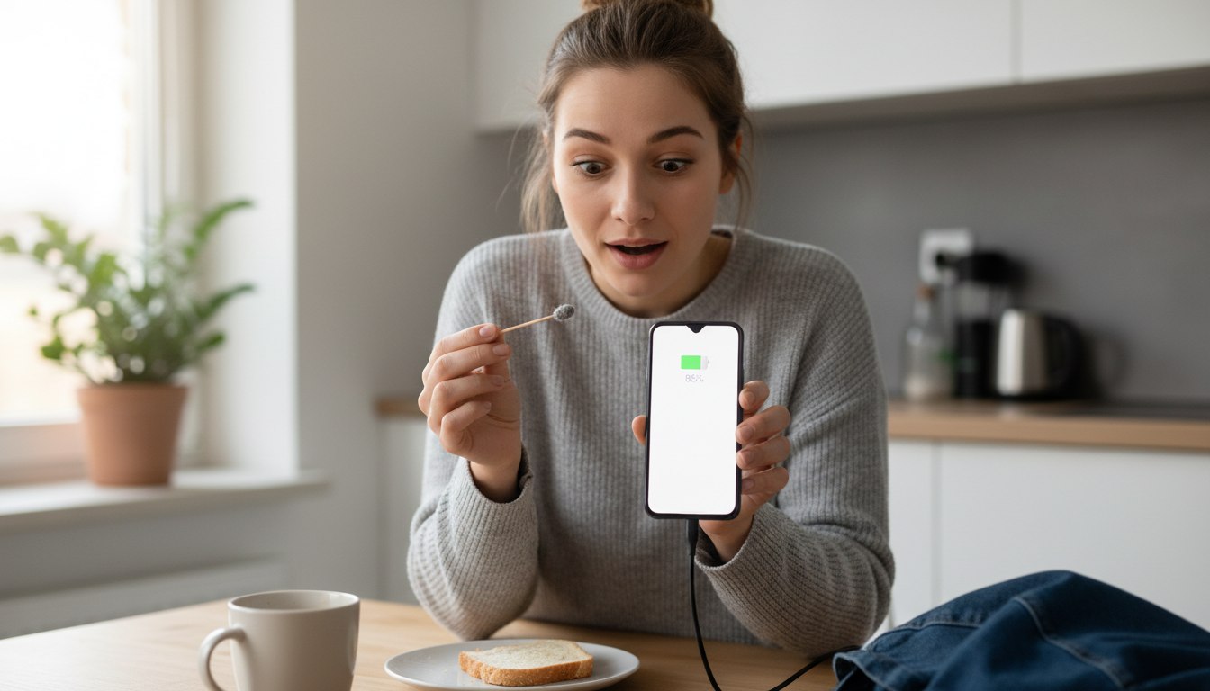 Das Rätsel der verstopften Ladebuchse