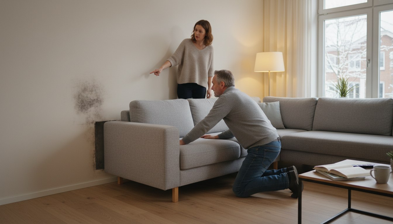 Der kleine Spalt, der die Wohnzimmerwand atmen lässt