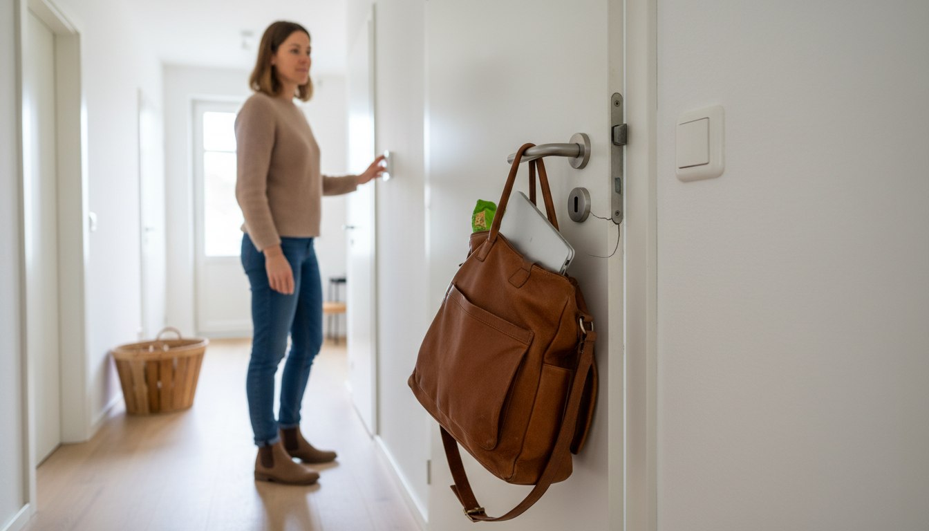 Die hängende Gefahr: Warum Ihre Handtasche niemals an der Türklinke parken sollte