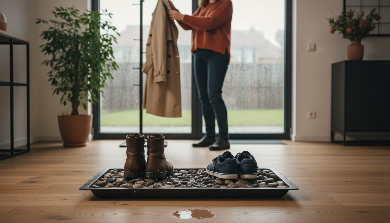 Warum ein Bett aus Kieselsteinen der beste Freund für den herbstlichen Flur ist