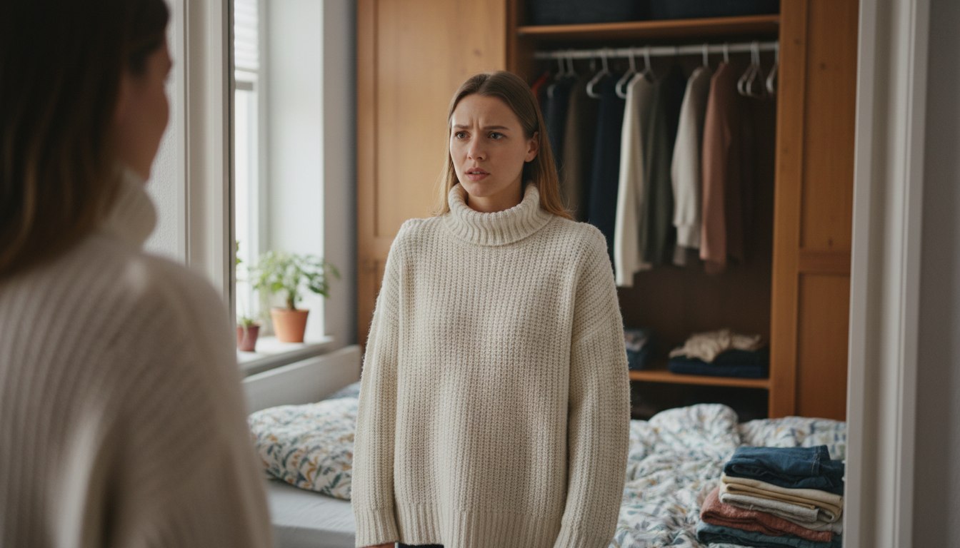 Wenn der Kleiderbügel zum Feind des Pullovers wird