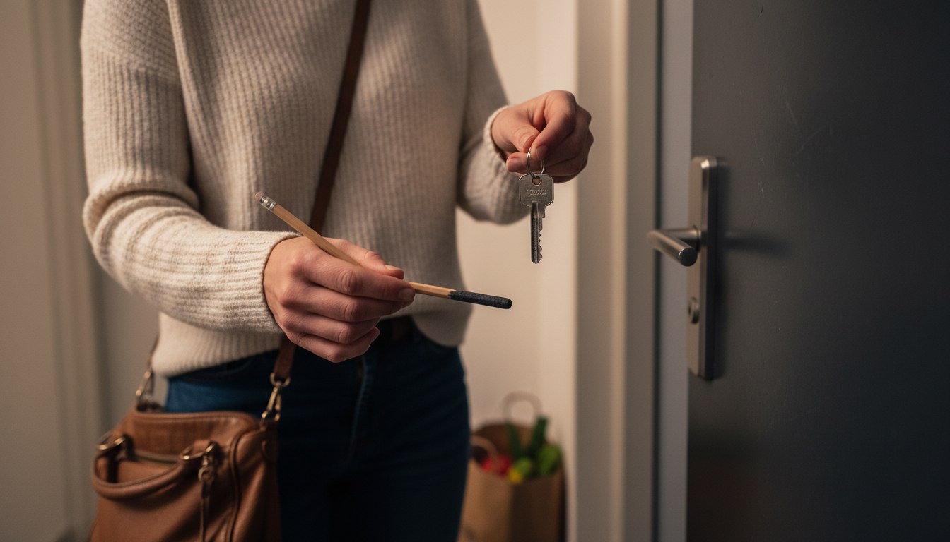 Wenn der Schlüssel bockt: Wie ein einfacher Bleistift den teuren Schlüsseldienst überflüssig macht